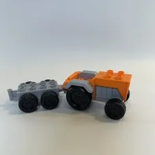 Lego Duplo Airport 5595 Replacement Parts - Orange Tractor Cart - Retired HTF