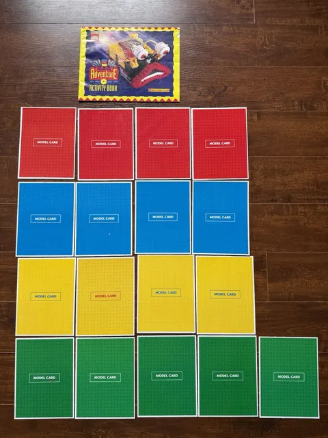 Vintage Lego Invention Adventure Activity Book And Model Cards