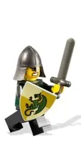 New LEGO Dragon Knight with Helmet and Sneer Minifigure 7189 7949