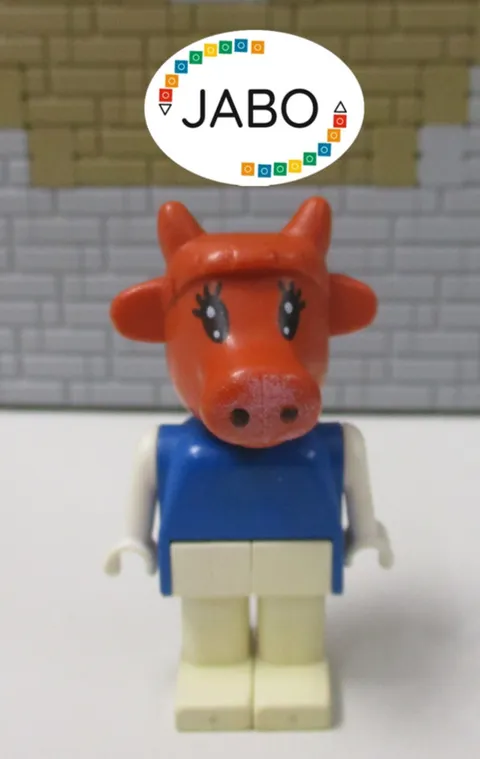 (E5/36) Lego Fabuland Figure fab4a Clara Cow 801 3665 3707