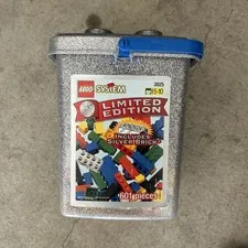 VTG LEGO System Freestyle: Limited Edition Silver Bucket 3025 Bucket 1998