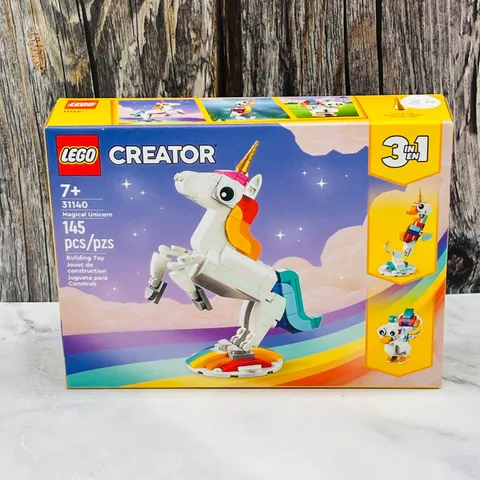 LEGO Creator 3-In-1 Magical Unicorn Set (31140) New Factory Sealed