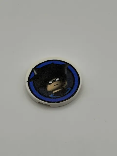 Batman Video Game Nightwing Character Icon - Printed On Real A 3x3 LEGO Brick