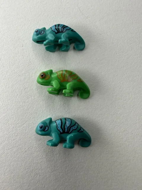 Lego Animal Chameleon Lot Of 3