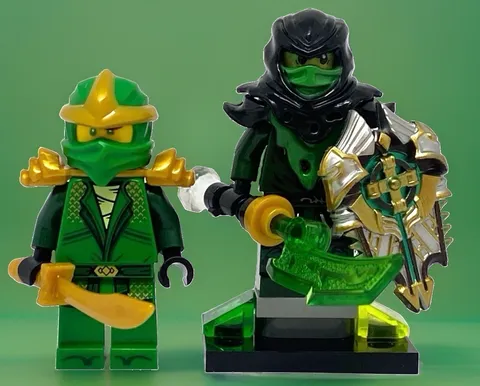 LEGO NINJA LLOYD MONASTERY XV YEARS ANIVERSARY NINJAGO MINIFIGURES -2- + MORRO