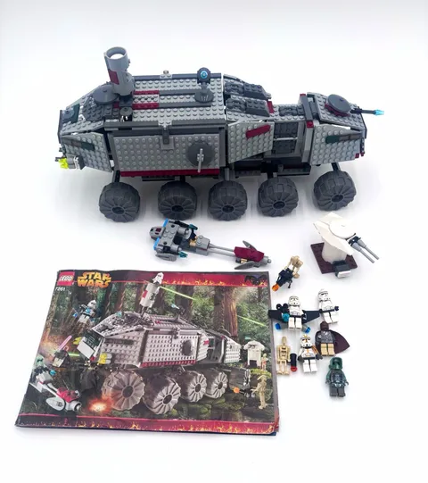LEGO Star Wars 7261 Clone Turbo Tank (2005) w/ Minifigures + Manual