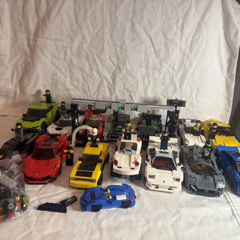 Lot of 15 +EXTRA PIECES!!!LEGO Speed Champions Cars