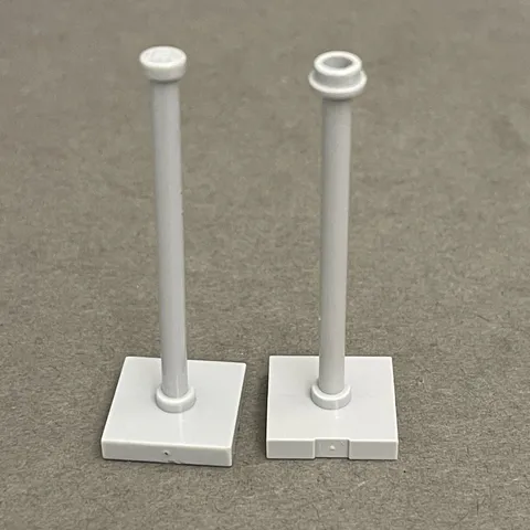 Lego 98549 30256 Light Gray Replacement Parts Pieces Lot of 2