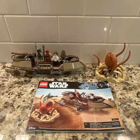 LEGO Star Wars 75174 Desert Skiff Escape 277 pcs Retired Without Box