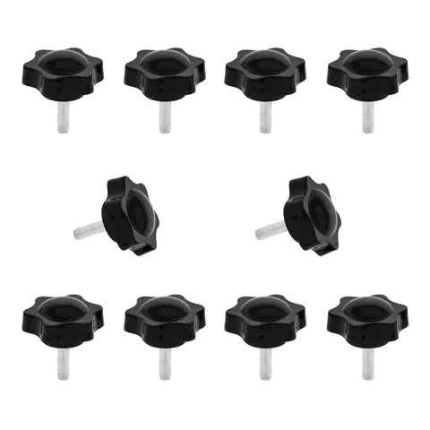 Lot of 10 Star Shaped Clamping Screws M6 x 20mm Replacement Knurled Screws...