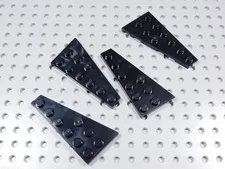 LEGO Lot of 4 Black 6x3 Wing Plates Left & Right BF