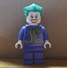 LEGO The Joker Minifigure Purple Suit Green Hair LEGO Minifigures Plastic 4+