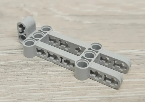 Lego 50904 Bluish Gray Grey Bionicle Visorak Torso Liftarm 8 x 3 x 2 Part Piece