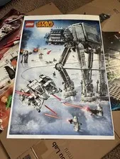 HUGE Retired (2014) LEGO STAR WARS Poster 23" x 33" AT-AT