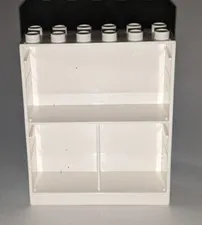 LEGO DUPLO WHITE 2x6x6 WALL WITH 3 CUPBOARDS CABINET SHELF PIECE PART # 6461 HTF
