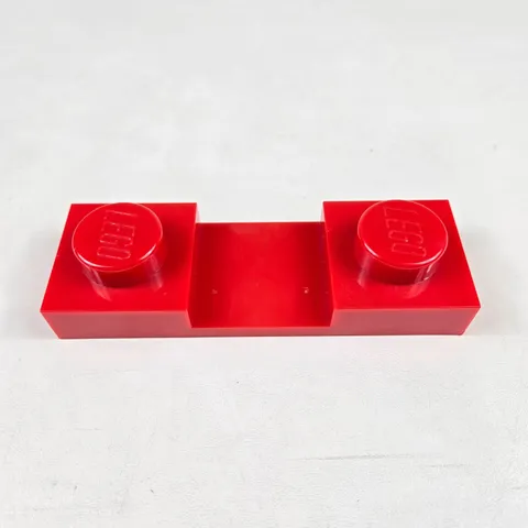 Lego Minifigure Display Case Stand Feet Foot Replacement (1) Red 4066 Pre-owned