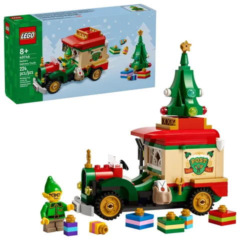 LEGO Santa’s Delivery Truck Building Toy for Kids - Construction Set for Play or