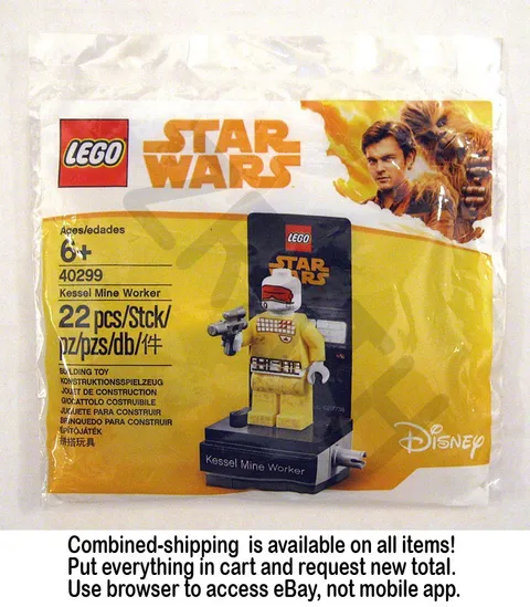 NEW LEGO Star Wars Kessel Mine Worker minifigure polybag 40299 Solo 2018 rare