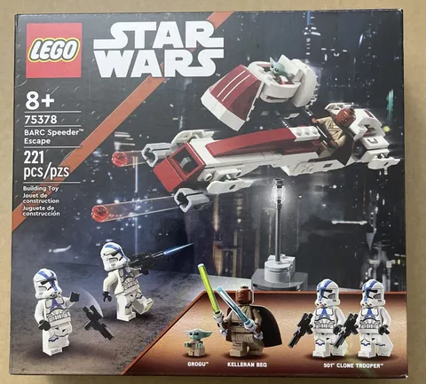 LEGO 75378 Star Wars: Barc Speeder Escape Grogu Clone Trooper NEW SEALED RETIRED