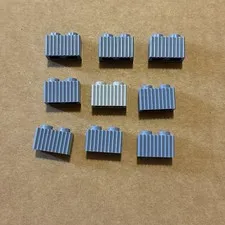 Lot of 9 LEGO Parts 2877 Brick Modified 1x2 with Grill