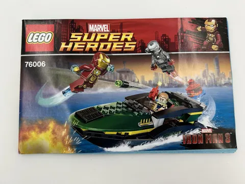 Lego Marvel Super Heroes 76006 Instructional Manual Only