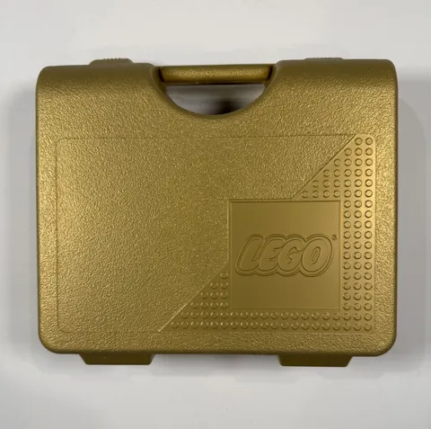 Lego gold storage box - case only - made in USA 1997