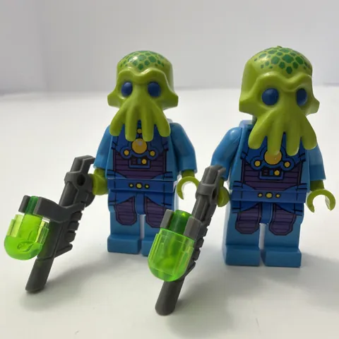 LEGO® Alien Trooper Minifigure Lot x2 CMF Blasters Space Tentacles col201