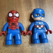 Lego Duplo Figure Spider-Man And Captain America