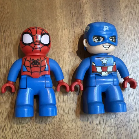 Lego Duplo Figure Spider-Man And Captain America