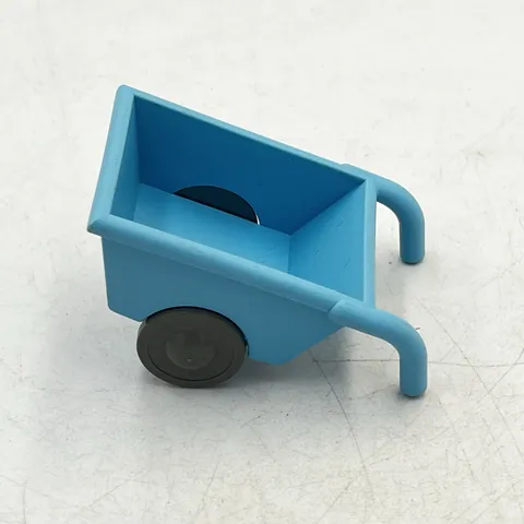 Vintage Lego Duplo Light Blue Wheel Barrow Farm Replacement Part RARE