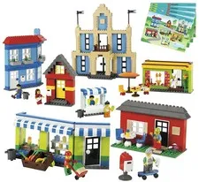 LEGO 9311 Education: City Buildings Set Retired w 9 Minifigures Town Rare