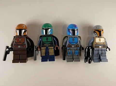 LEGO STAR WARS MANDALORIAN TRIBE WARRIORS MINIFIGURE LOT 75267 SW1077-1080