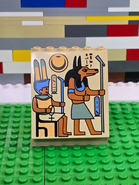 LEGO Panel 4x6x6 Sloped With Hieroglyphics 1998 - 1 Ct
