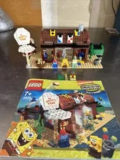 LEGO Spongebob KRUSTY KRAB 3825 RETIRED SET      100% Complete with Manual!