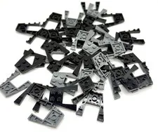 LEGO Black and Dark Bluish Gray Wedge, Plate 4 x 4 inv.612