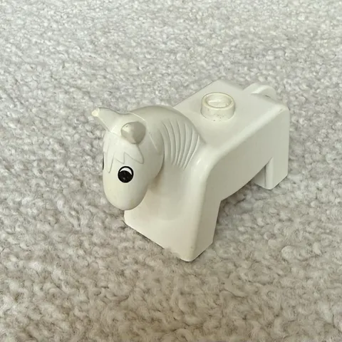 Vintage Lego Group Gray Horse Donkey Figure 3.5" - Replacement Part