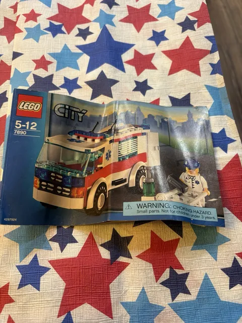 Lego City Ambulance 7890 Loose Pieces - SEE DESCRIPTION