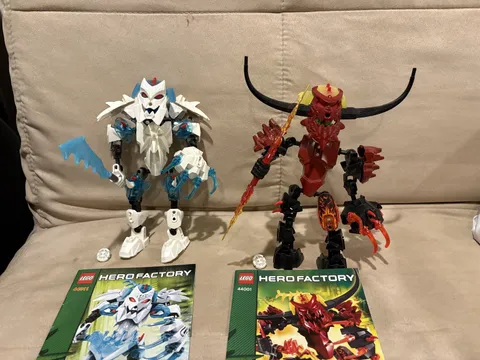LEGO Hero Factory Lot Pyrox 44001 & Frost Beast 44011 Bionicle Read Description