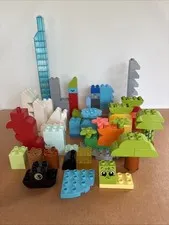 Lego Duplo 2.5+ Pound Lot 140 PC Assorted Genuine Build Brick Multi Color Flower