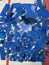 Mixed Blue Lego Piece Lot 2 Pounds