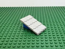 1987 LEGO Old Light Gray Fabuland Roof w/Blue Support General Store 3675 #787