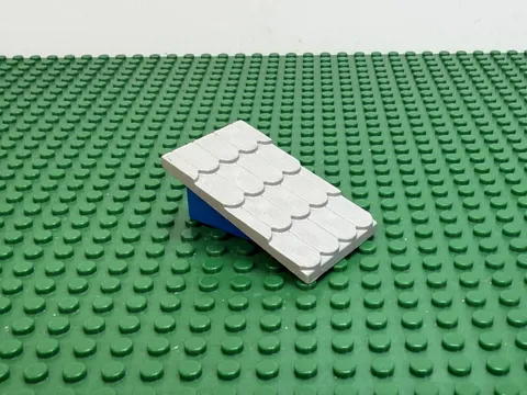 1987 LEGO Old Light Gray Fabuland Roof w/Blue Support General Store 3675 #787