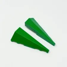 3504 3505 LEGO Parts Wedge 5x2 Right & Left GREEN (1 Pair)