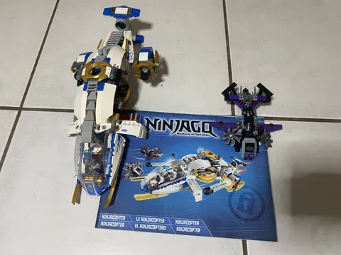 LEGO Ninjago 70724 NinjaCopter complete with minifigs and instructions, no box.