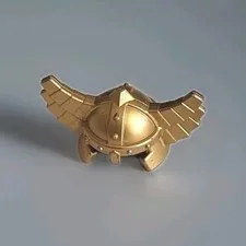 Lego Viking Helmet Gold Tone