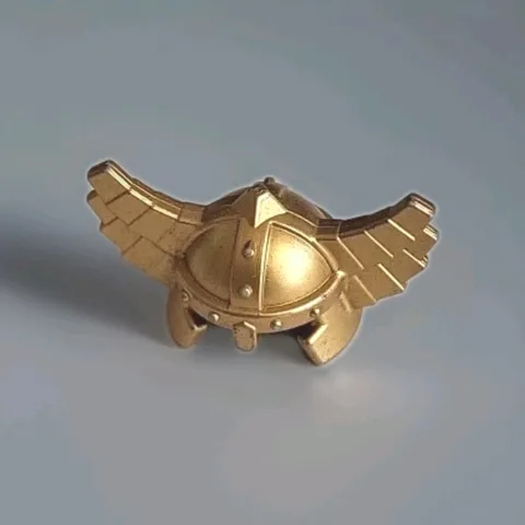 Lego Viking Helmet Gold Tone