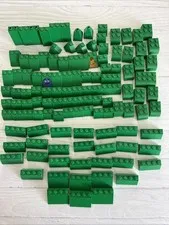 LEGO LOT GREEN 121 PCS 2X2 3X2 3X4 BRICK SLOPE VARIETY BUILDING PIECES