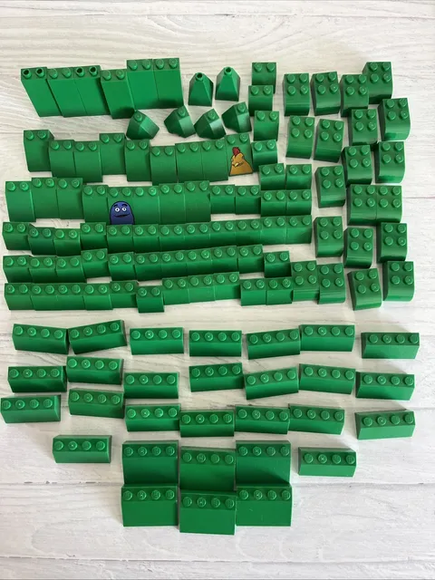 LEGO LOT GREEN 121 PCS 2X2 3X2 3X4 BRICK SLOPE VARIETY BUILDING PIECES