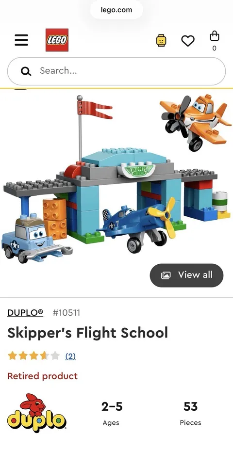 LEGO Duplo Disney Planes Skipper‘s Flight School 100% Complete Plus 2 Extra