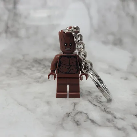 Lego Teen Groot Minifigure Key Chain Marvel 5005244